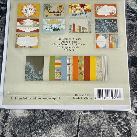 Fancy Pants Designs Wave Searcher 5x7 BRAG BOOK Kit - Picture 8 of 8